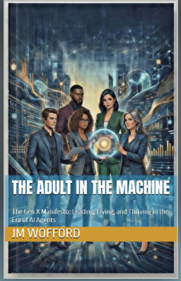 The Adult in the Machine — AI leadership book by JM Wofford. Book 1 of 5.