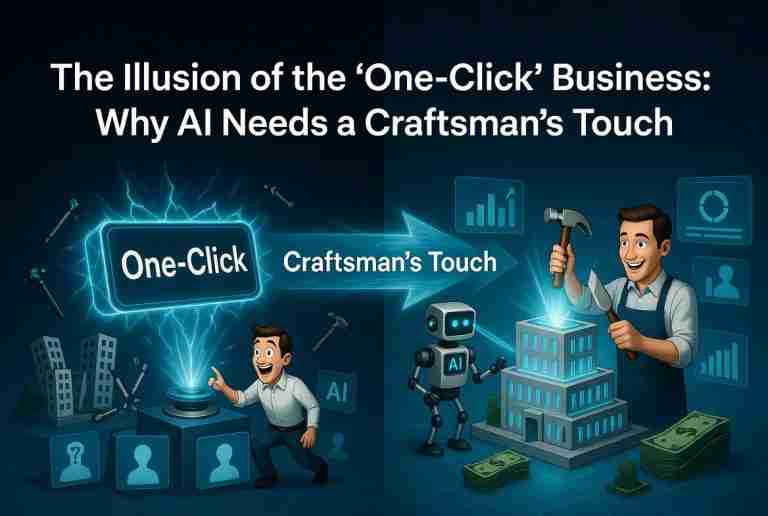 The Illusion of the “One-Click” Business: Why AI Needs a Craftsman’s Touch