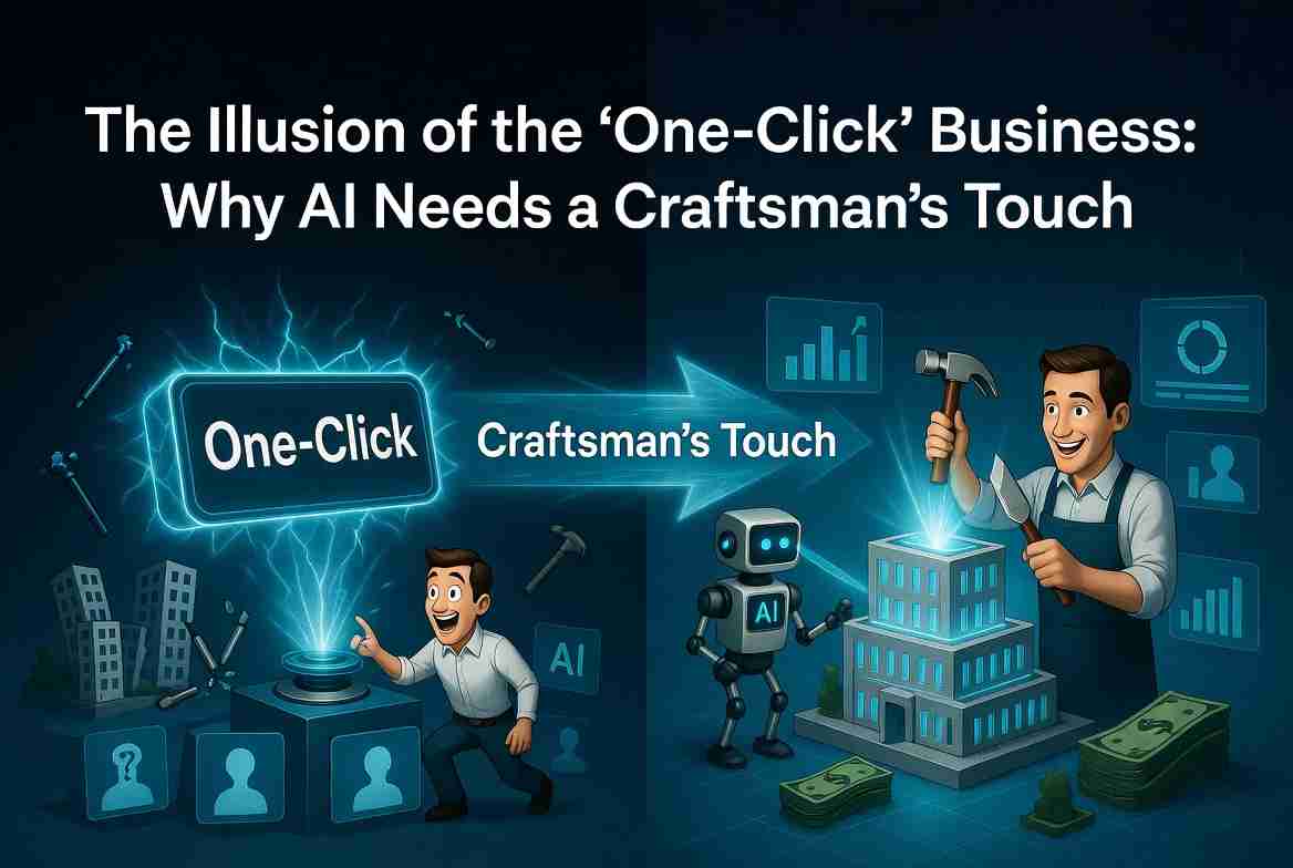 The Illusion of the “One-Click” Business: Why AI Needs a Craftsman’s Touch